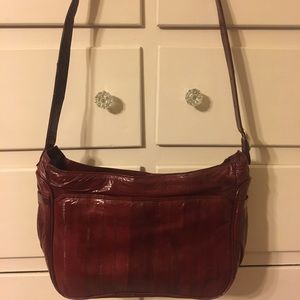 Eel skin purse